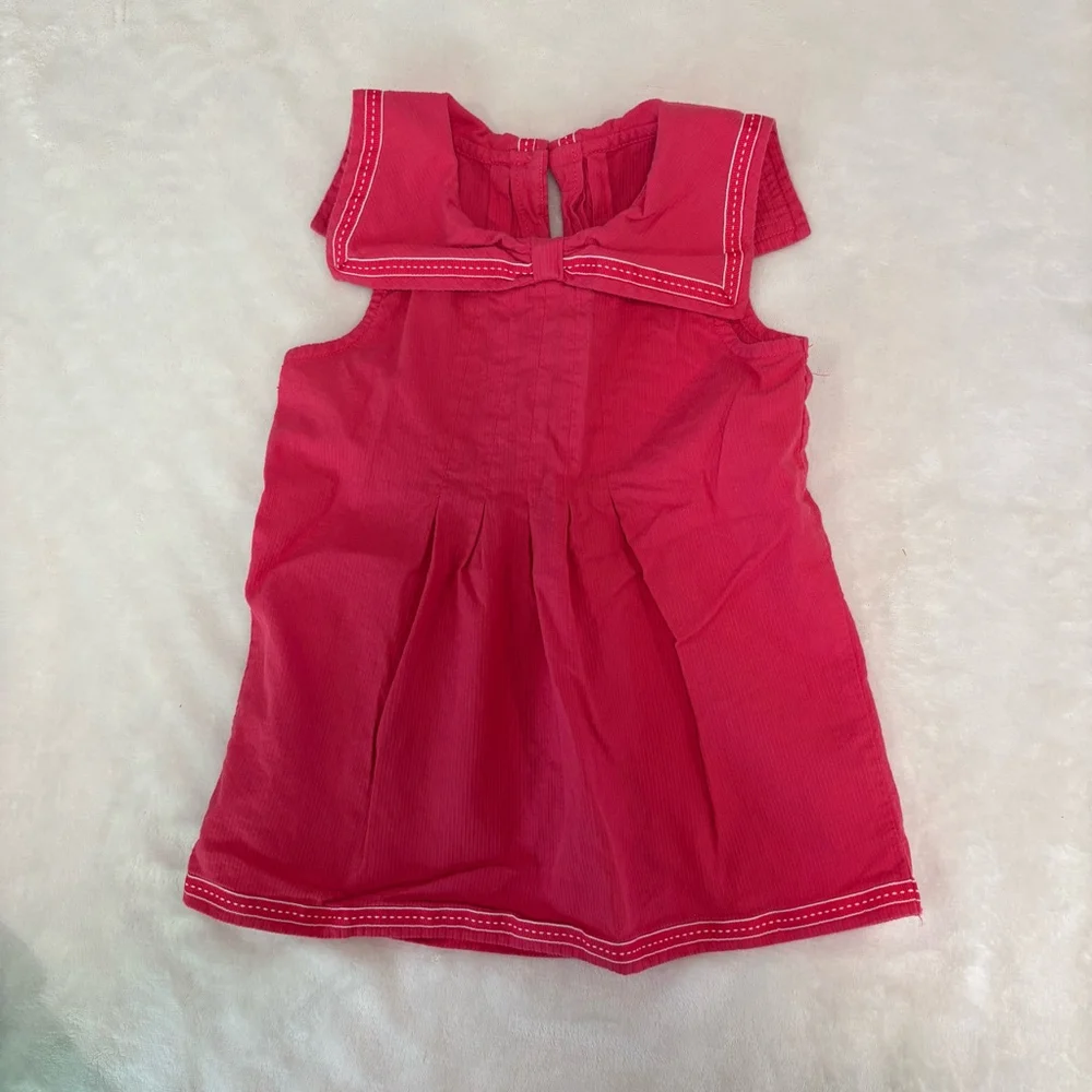 Gymboree Dress Size 4 Sailor collar bow girls